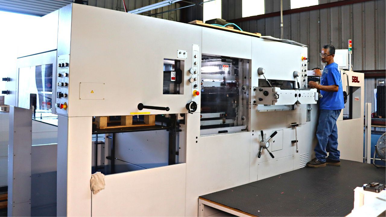 Picture of running the SBL Die Cutter